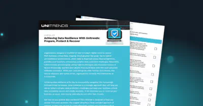 Achieving Data Resilience With Unitrends