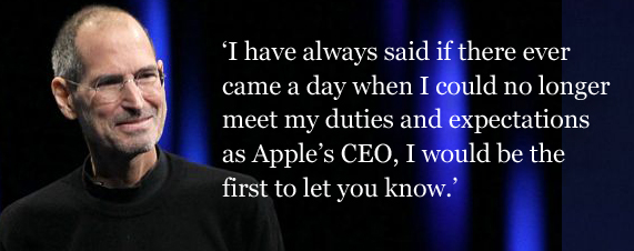 Steve Jobs Quits Apple