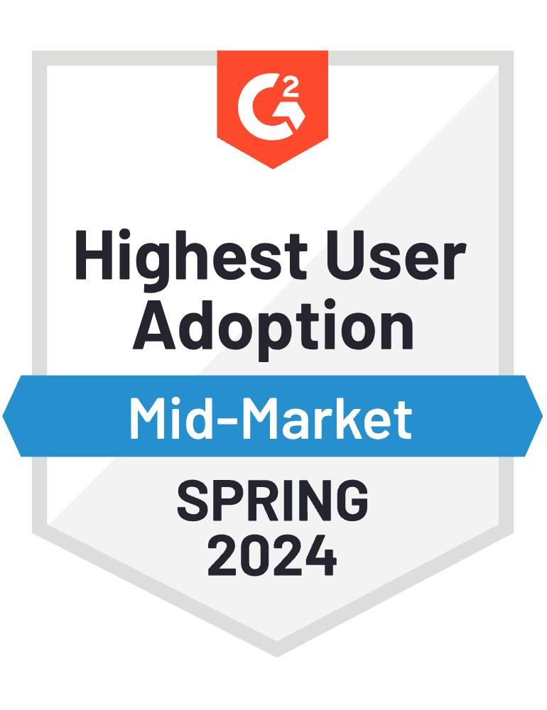 Highest User Adoption Mid-Market SPRING 2024