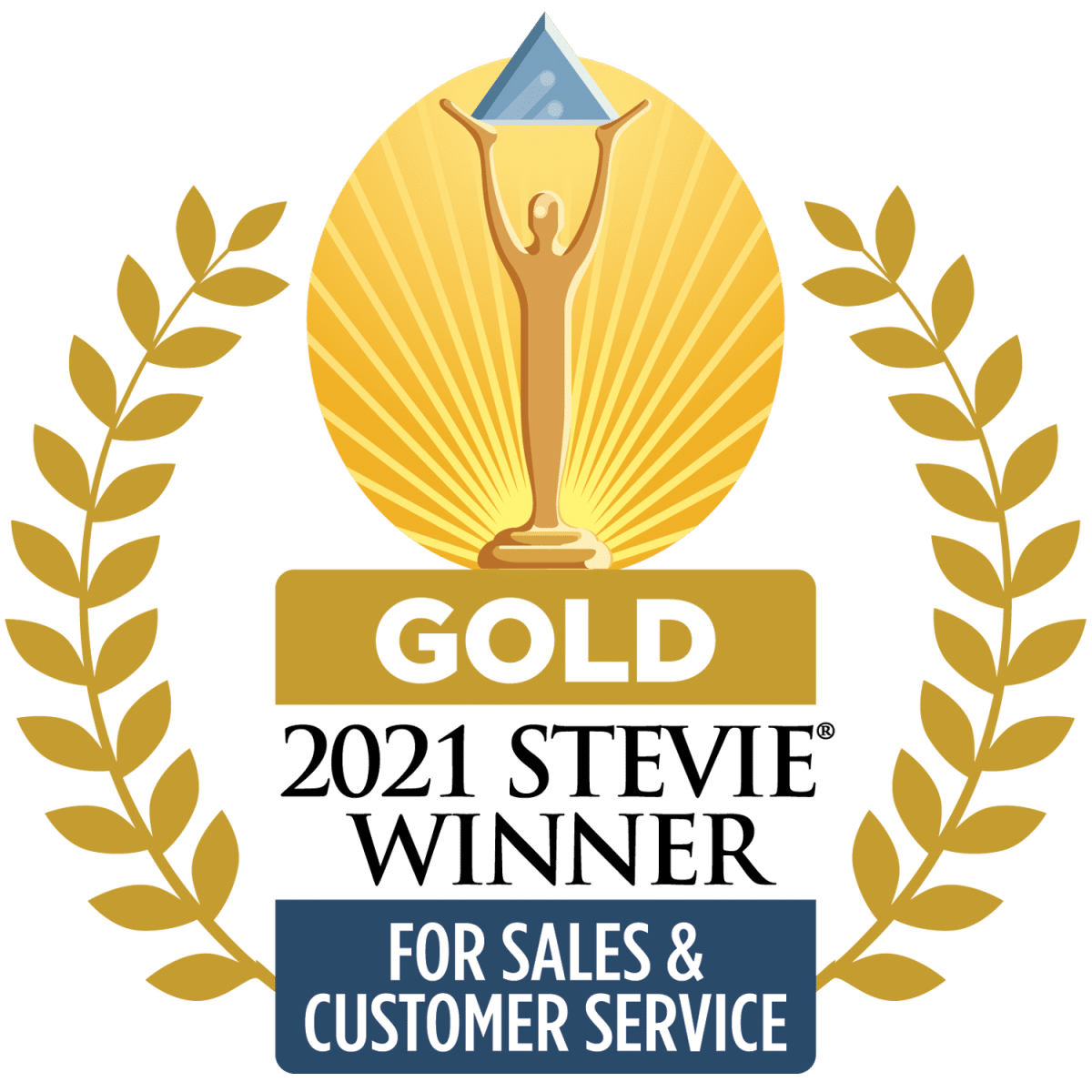 Gold 2021 Stevie Winner - For Sales & Customer Service